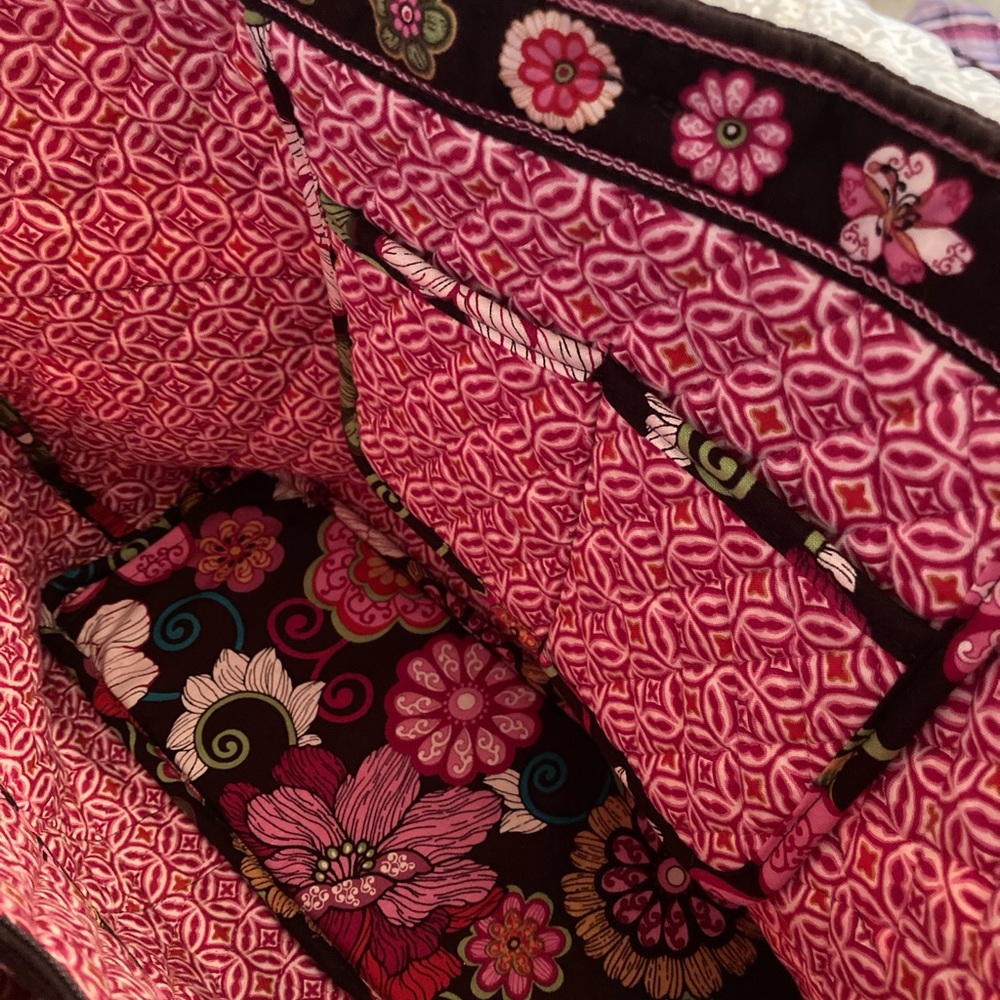 Vera Bradley Quilted Cotton Tote Bag - Picture 6 of 7
